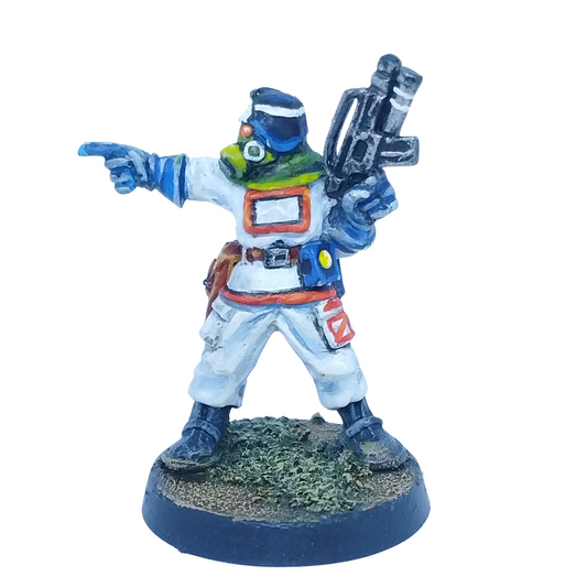 Trooper Leader in NBC Suit C armed with a Military Assault Rifle