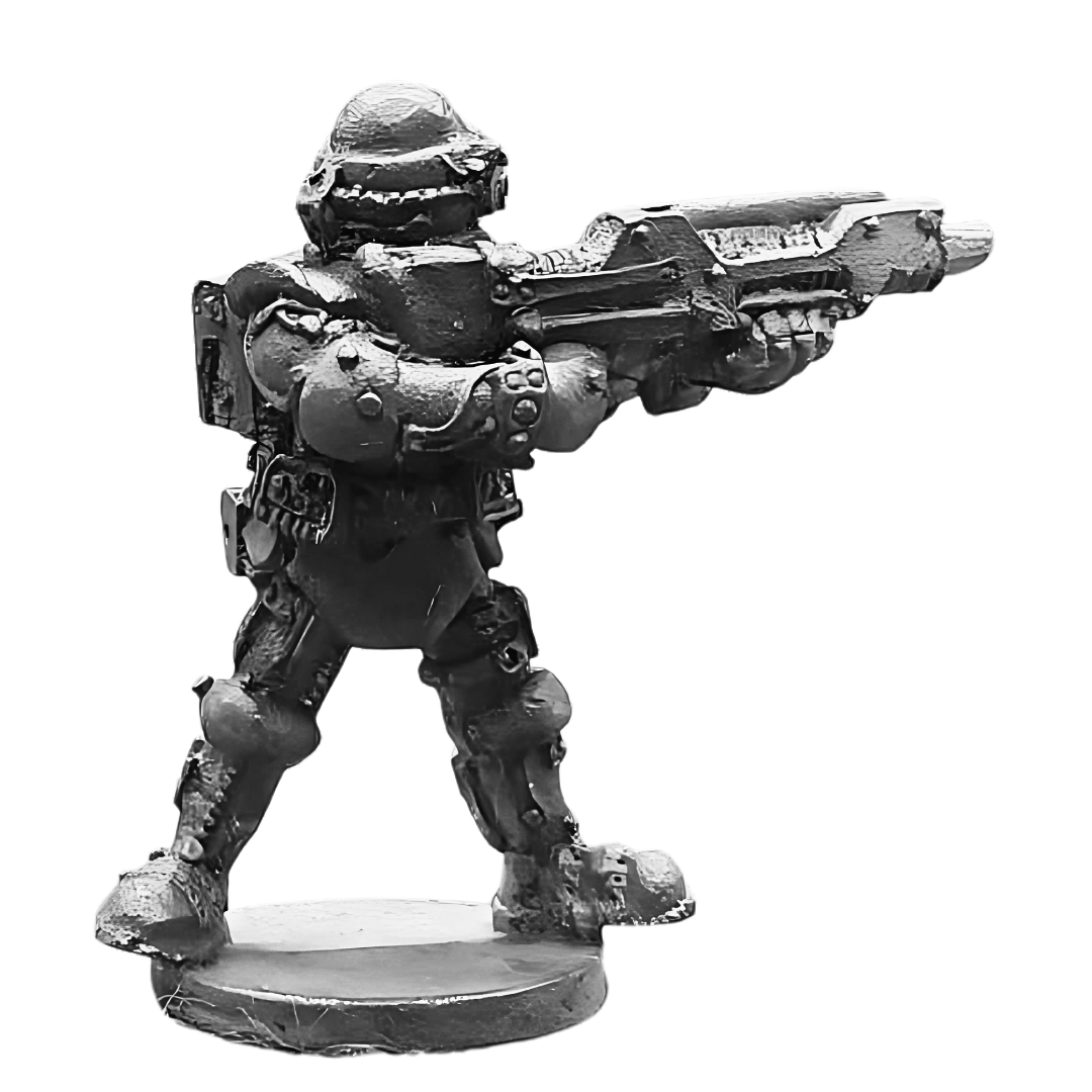 Cybertech Wartechs w. Laser Rifle, Firing