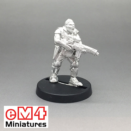 Trooper Bareheaded with an Assualt Rifle