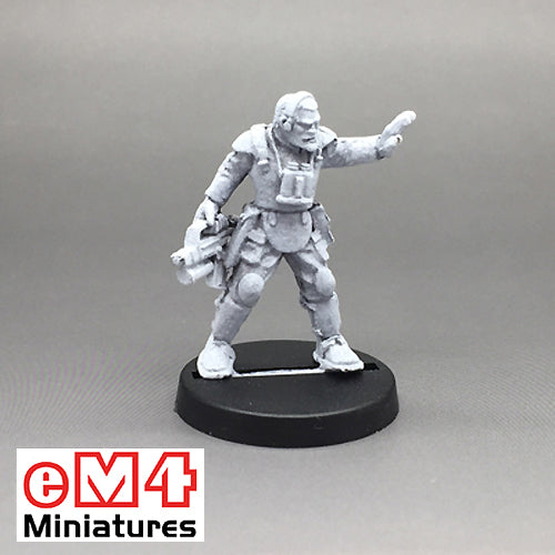 Trooper Squad Leader Bareheaded with a Military Assault Rifle