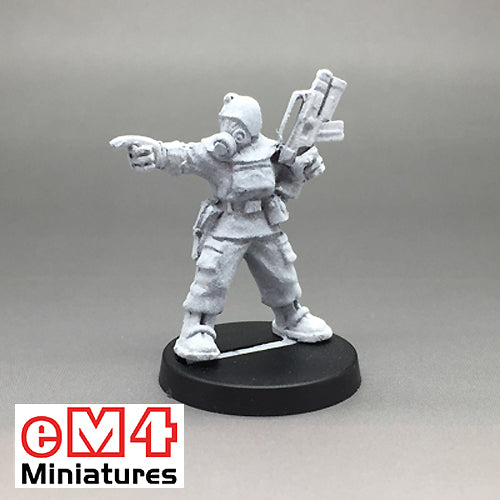 Trooper Leader in NBC Suit C armed with a Military Assault Rifle