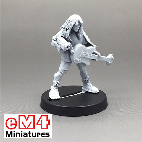 Guitarist Shooting Pistol