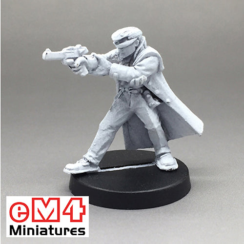 Male Rebel Handgun Aiming