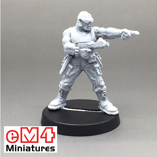 Male Rebel Pointing SMG