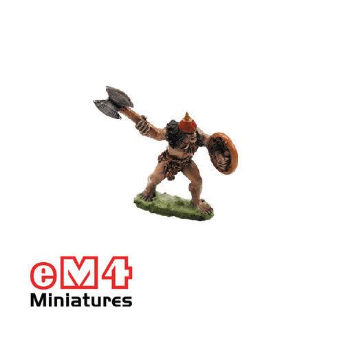 Infantry Double Bladed Axe & Shield 0098