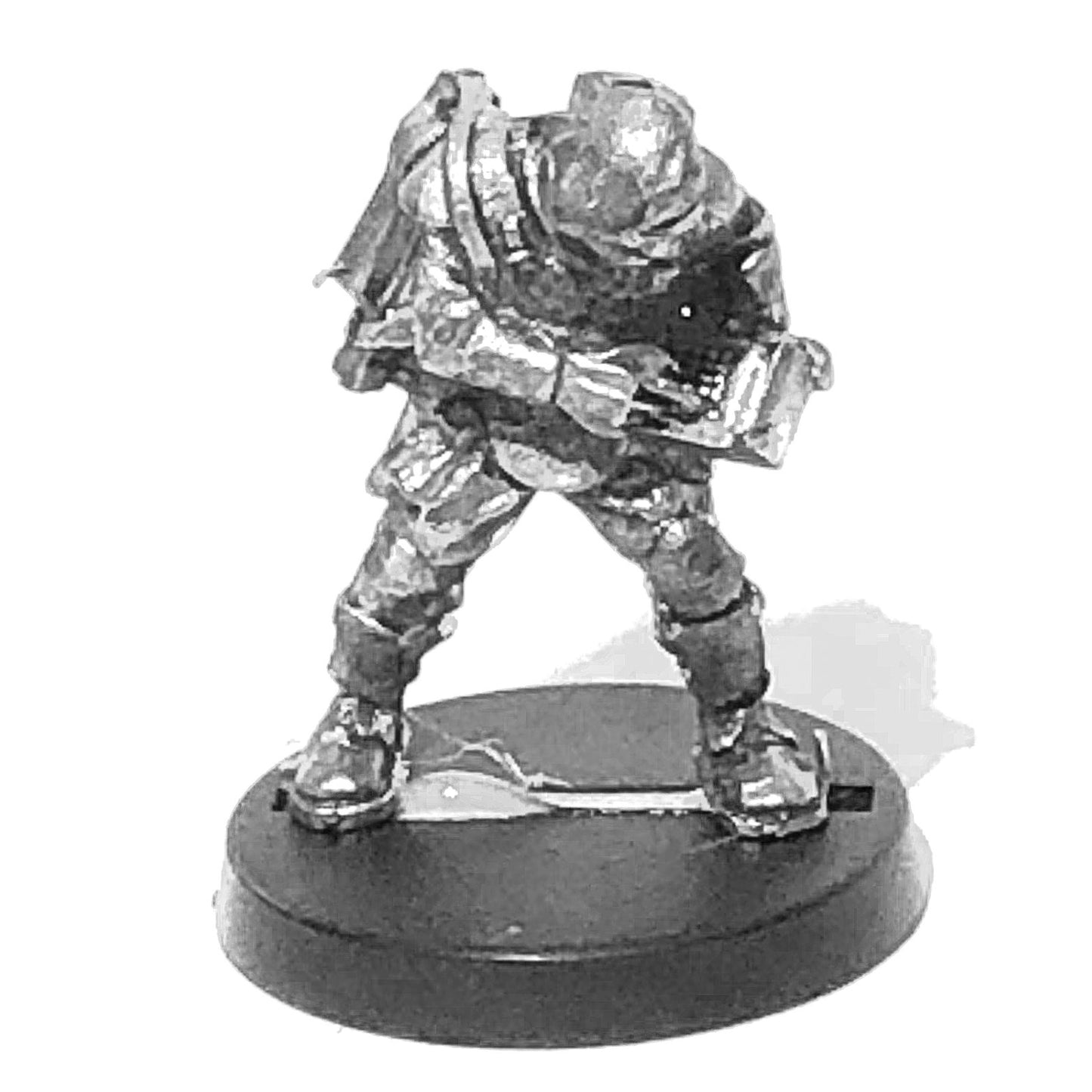 Trooper Military Assault Rifle Slung On Back Operating Comms/Datalink