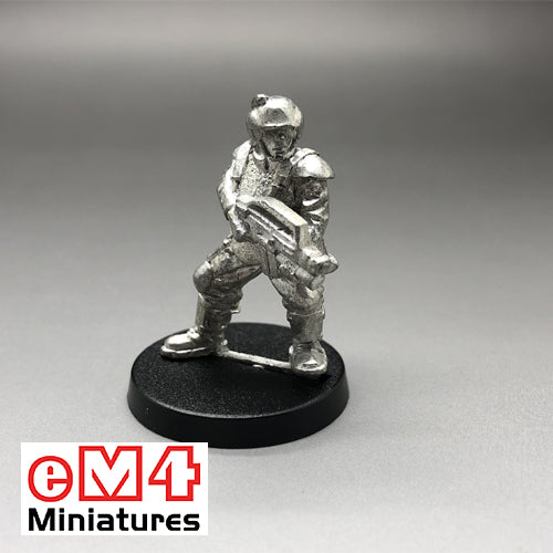 Trooper Advancing with Military Assault Rifle and Comms/Datalink