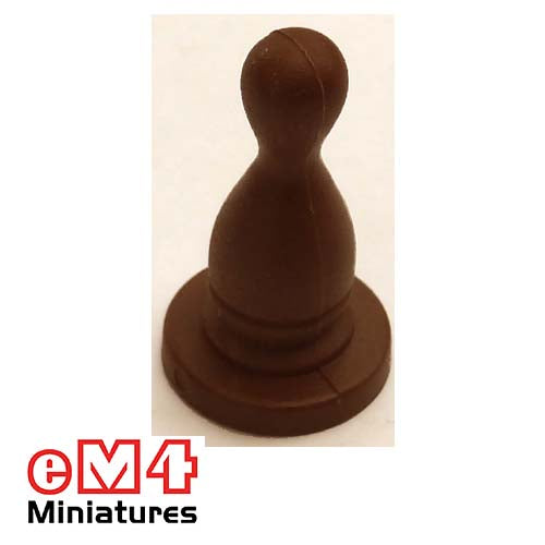 14 x 25mm Halma Pawns x 20-Brown