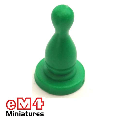 14 x 25mm Halma Pawns x 20-Green