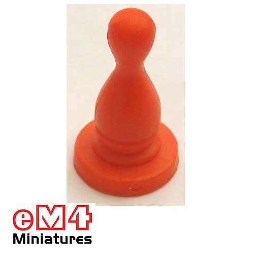 14 x 25mm Halma Pawns x 20-Orange