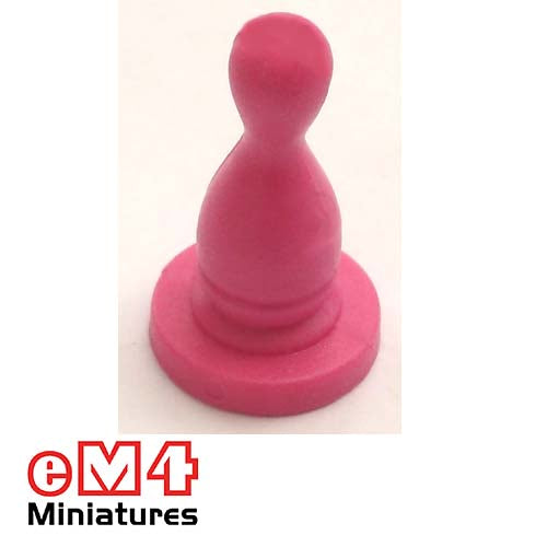 14 x 25mm Halma Pawns x 20-Pink