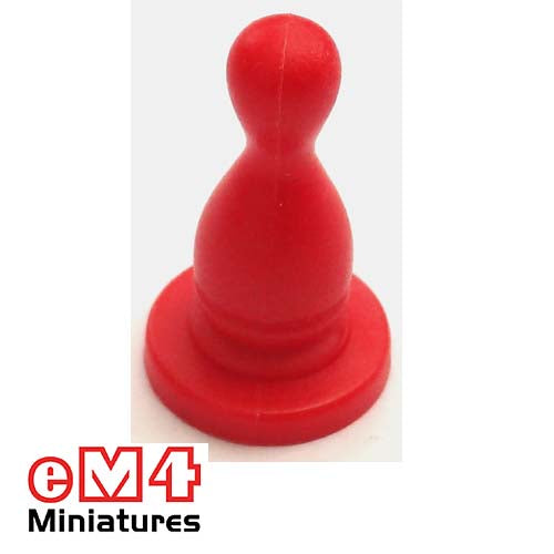 14 x 25mm Halma Pawns x 20-Red