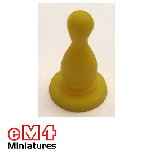 14 x 25mm Halma Pawns x 20-Yellow