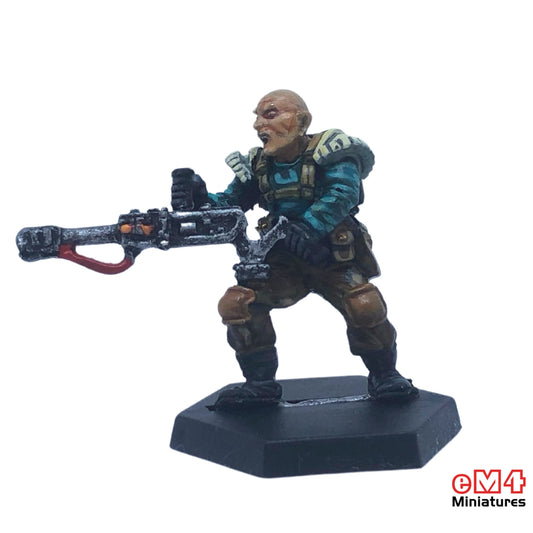 Mercenary with Heavy Flamer Miniature