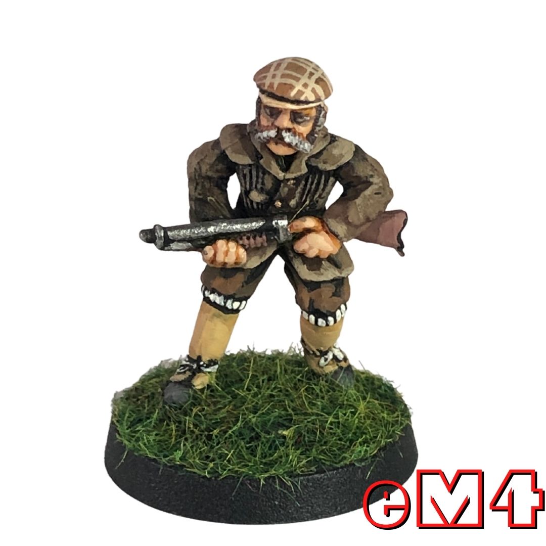 Country Gent With Rifle