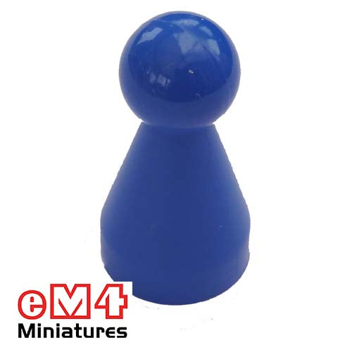 20 x 40mm Halma Pawns x 5-Blue