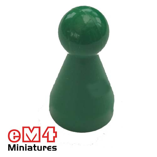 20 x 40mm Halma Pawns x 5-Green