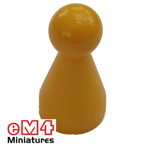 20 x 40mm Halma Pawns x 5-Yellow
