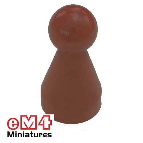20 x 40mm Halma Pawns x 5-Brown