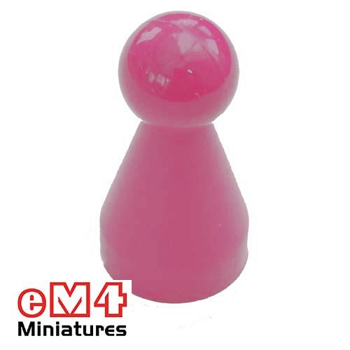 20 x 40mm Halma Pawns x 5-Pink