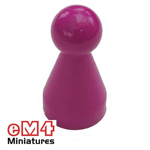 20 x 40mm Halma Pawns x 5-Purple