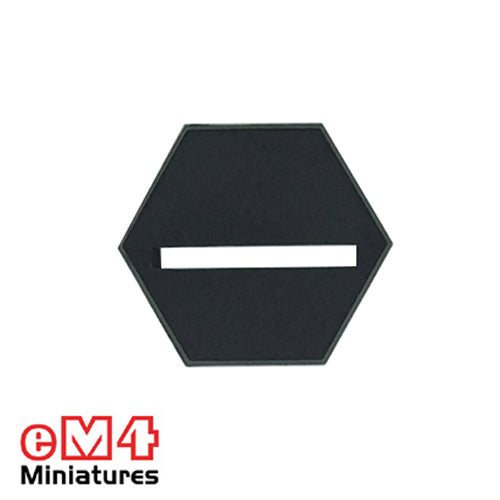 25mm Hexagonal Slotted Base x 20
