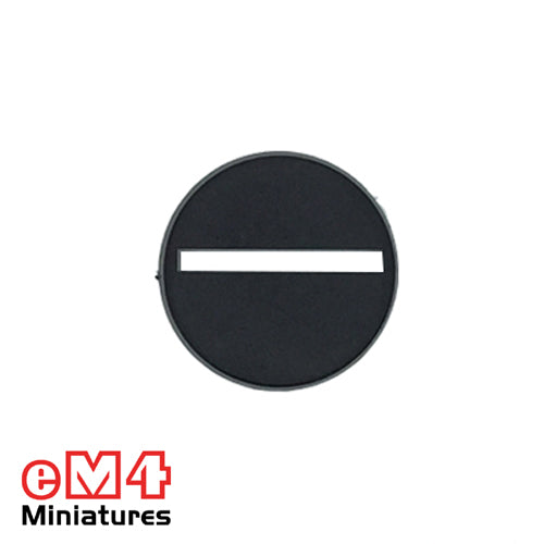 25mm round slotted base x 20