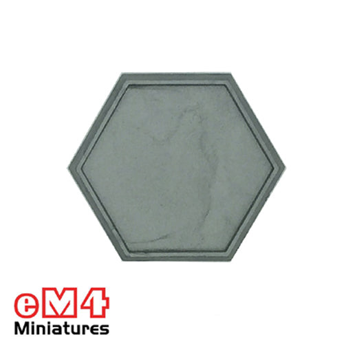 30mm Hexagonal Lipped Mech/Robot Base x 10