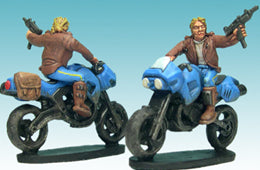 Trail Bike And Rider