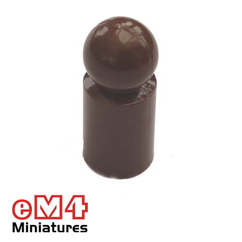 13 x 30mm Halma Pawns x 15-Brown