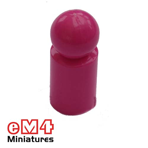 13 x 30mm Halma Pawns x 15-Pink