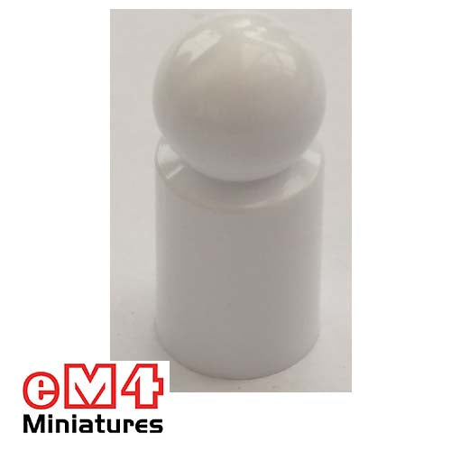 13 x 30mm Halma Pawns x 15-White