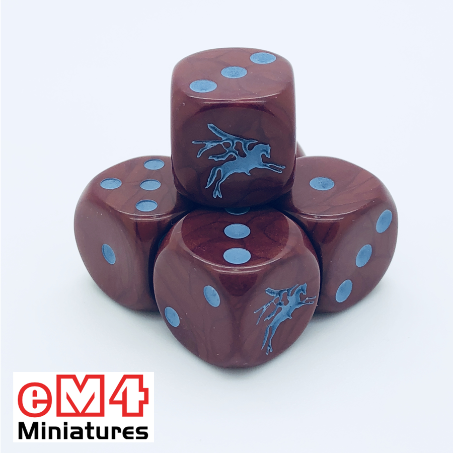 British 6th Airborne 'Red Devils' Dice x 6