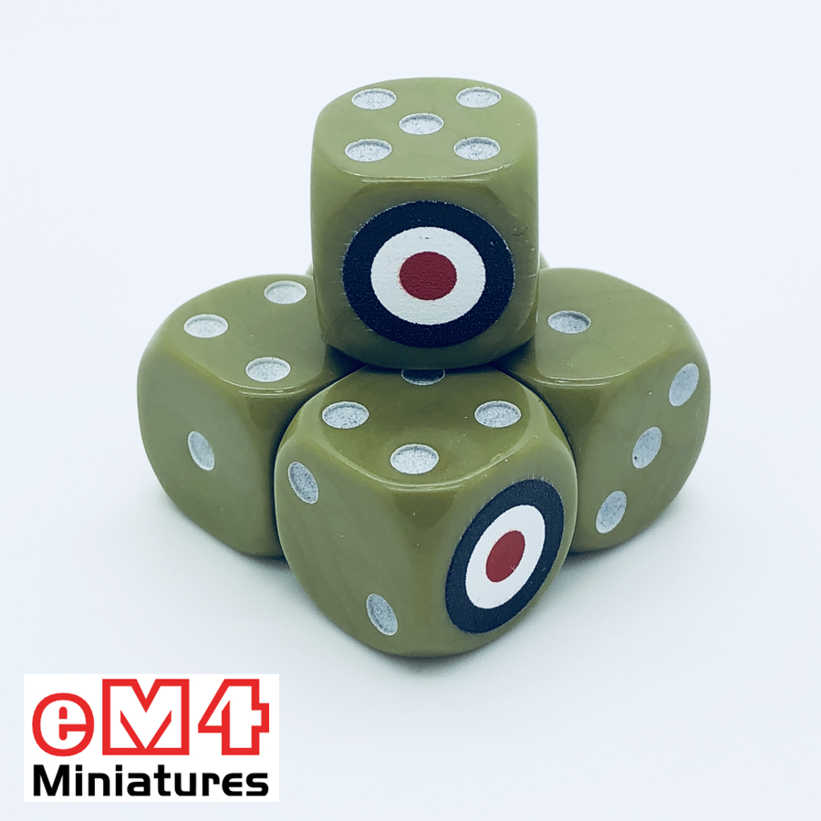 British Generic Dice x 6