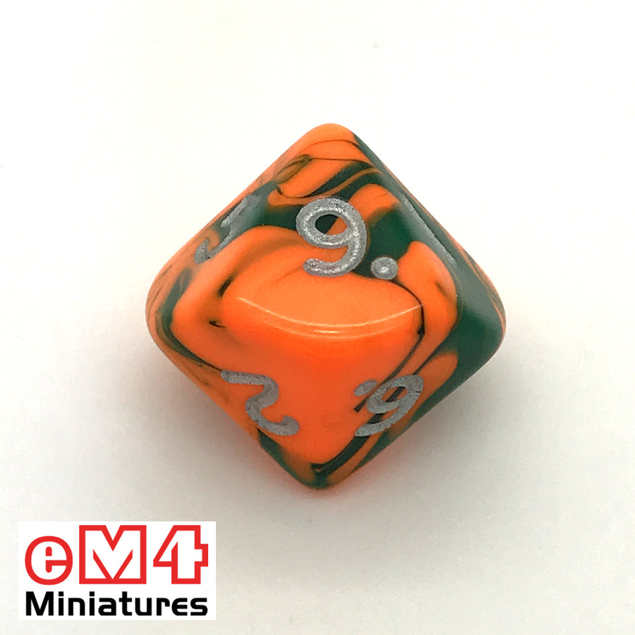 Toxic Chemical D10 (0-9) Poly Dice