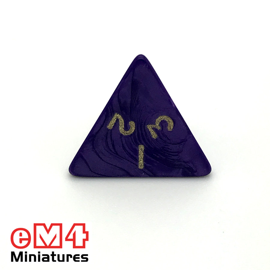Pearl Purple D4 Poly Dice