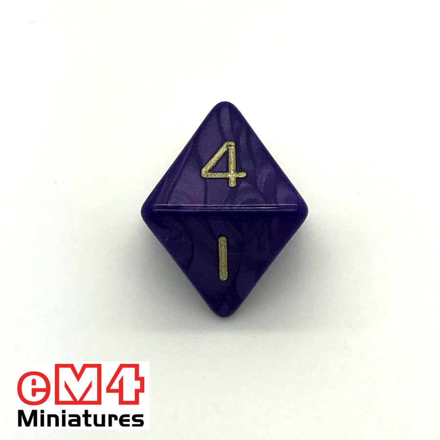 Pearl Purple D8 Poly Dice
