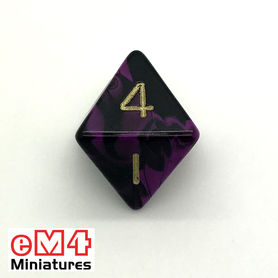 Oblivion Purple D8 Poly Dice
