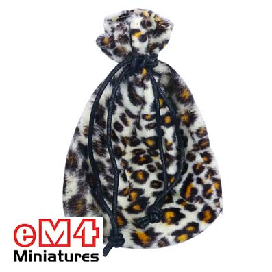 Dice bags 100 x 140mm Faux Fur