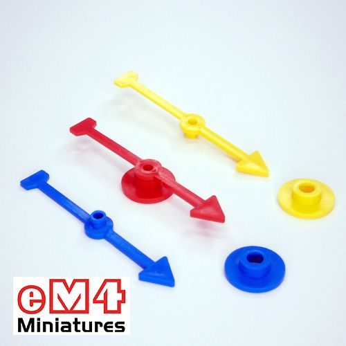 71mm Arrow Direction Spinner-Blue