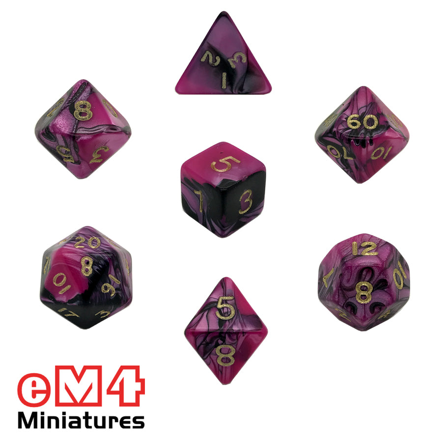 Toxic Fallout 7 Dice Poly Set