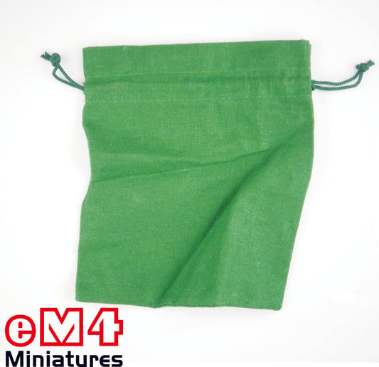 Green Linen Dice Bag