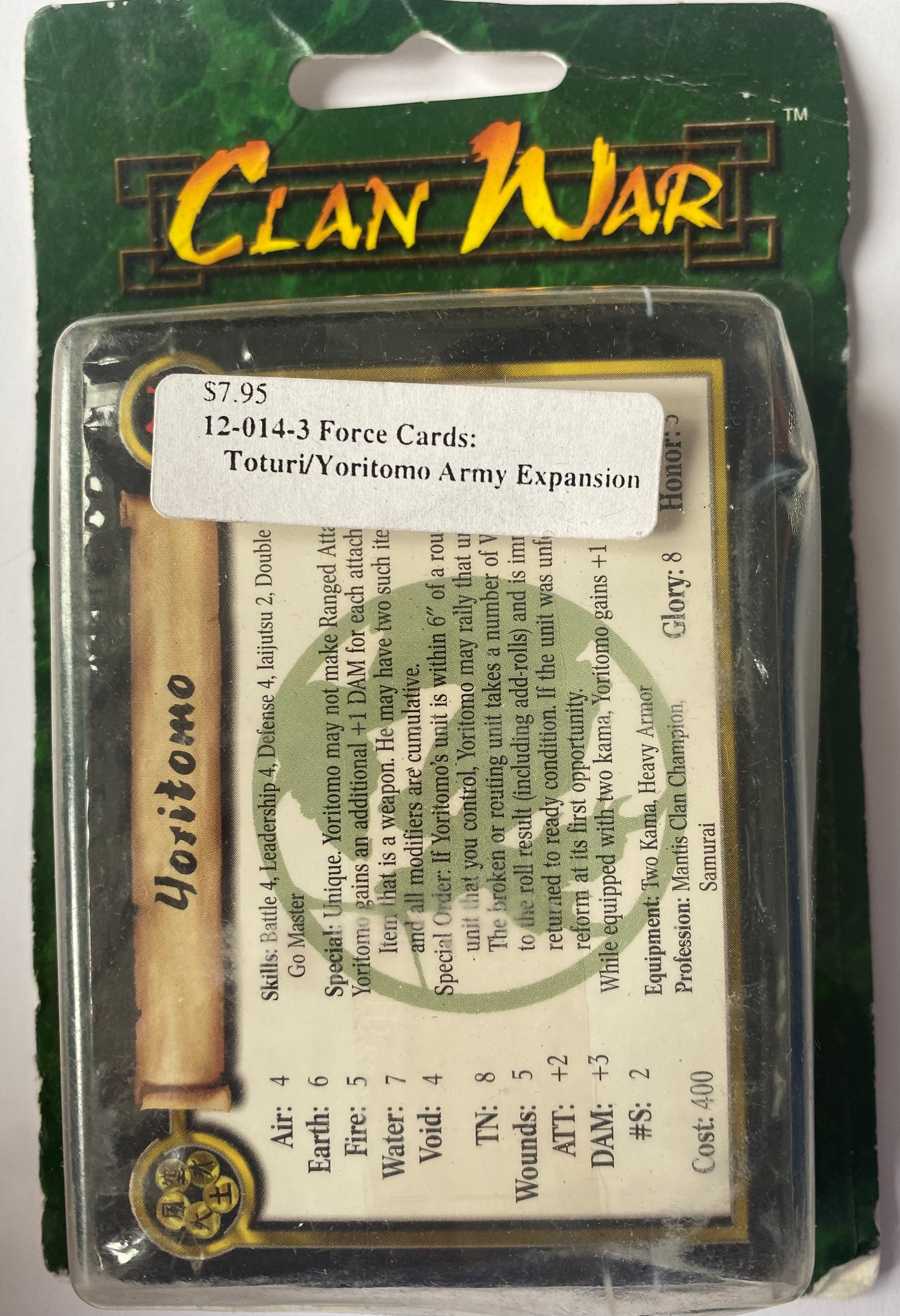 12-014-3 Force Cards: Toturi/ Yoritomo Army Expansion