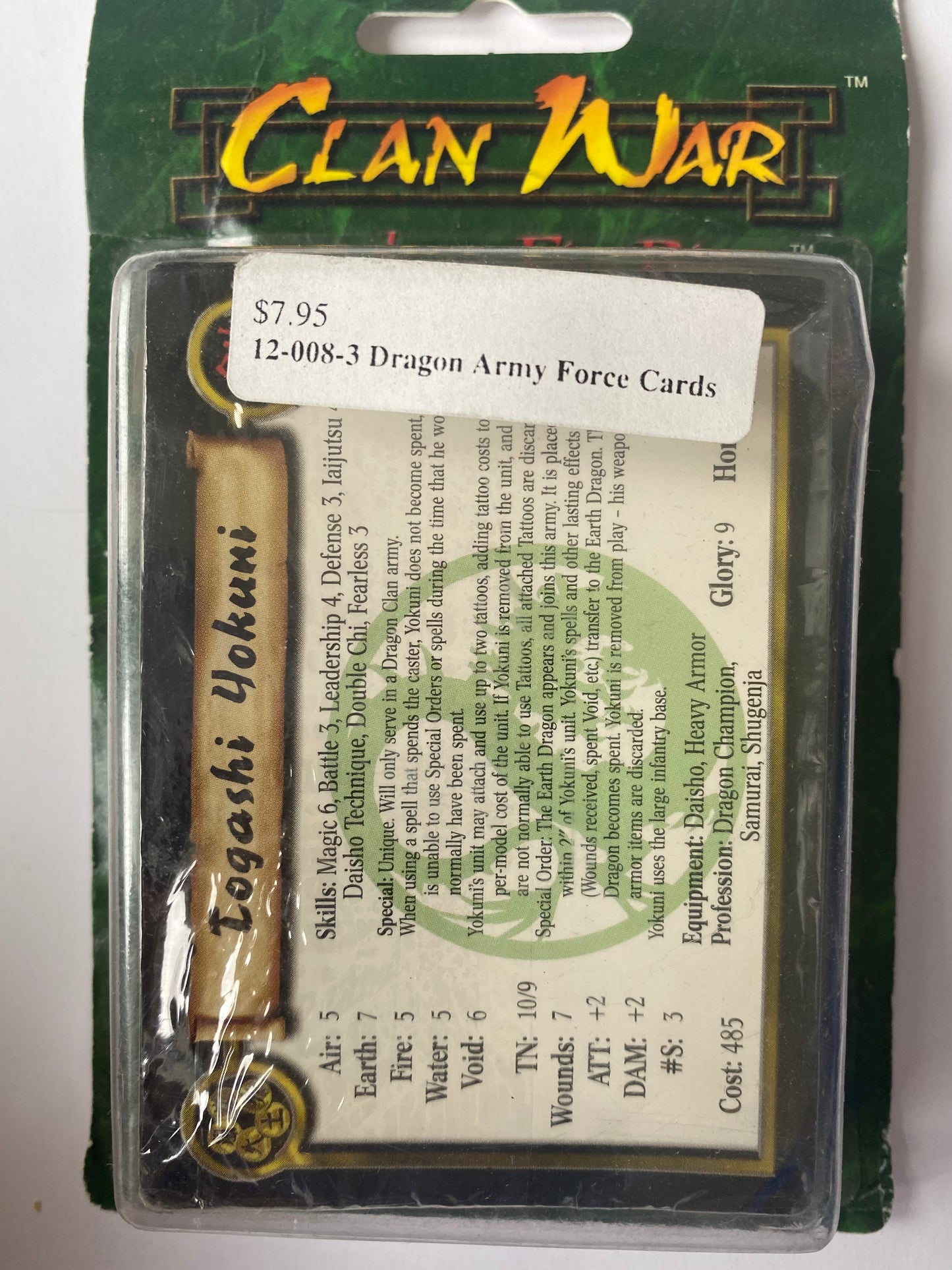 12-008-3 Dragon Army Force Cards