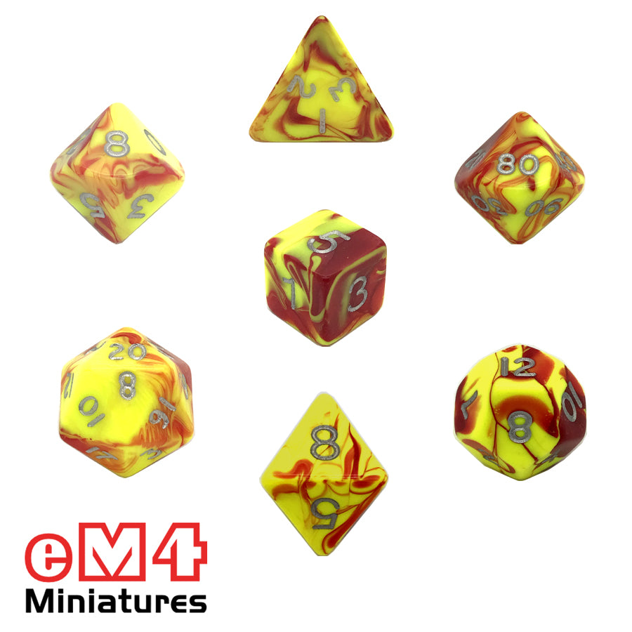 Toxic Ooze 7 Dice Poly Set