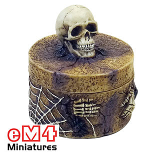 Skull Trinket Box 50mm Round