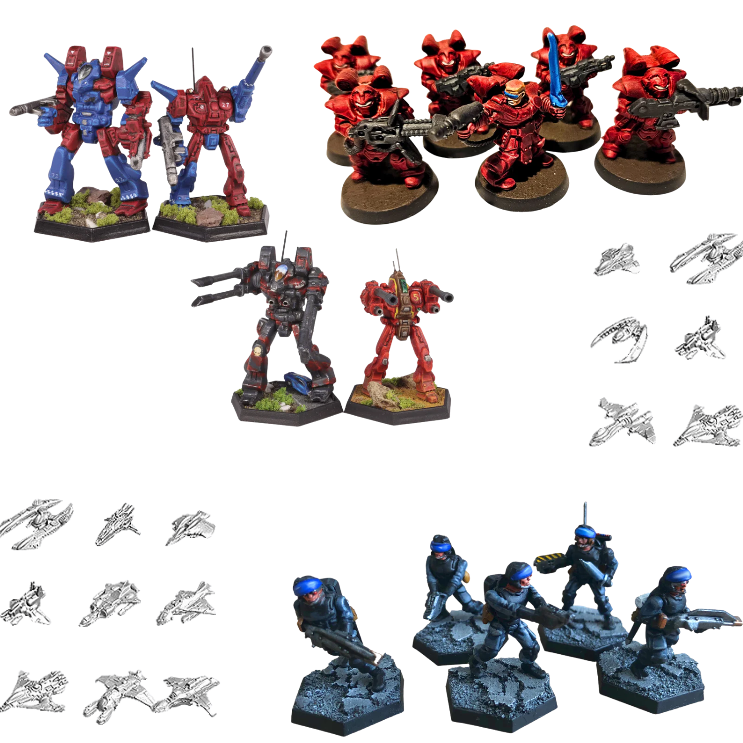 Space Ranger Minatures Science Fiction / Near Future Plastic Miniatures - eM4 Miniatures ...