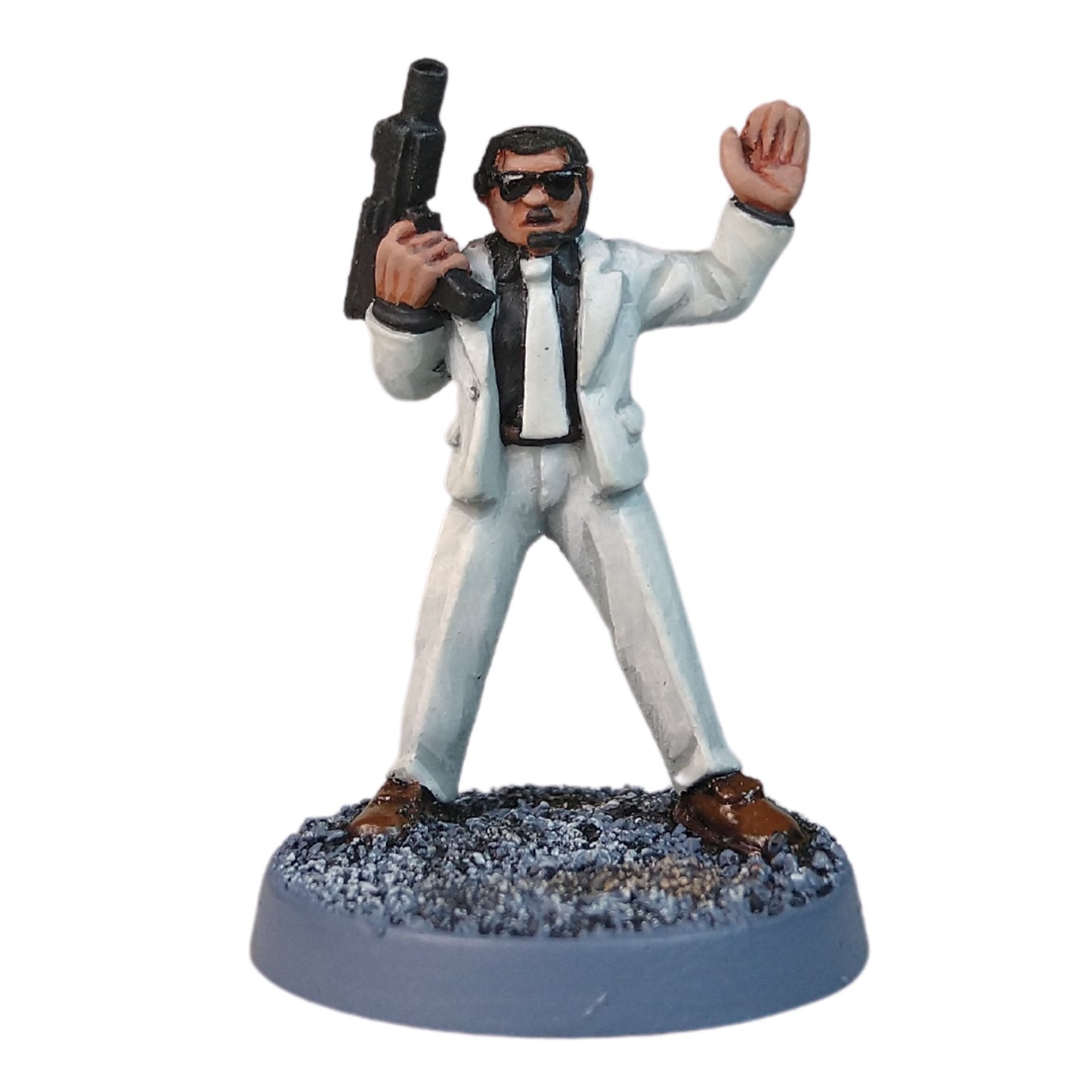 Suit With SMG Hand Up