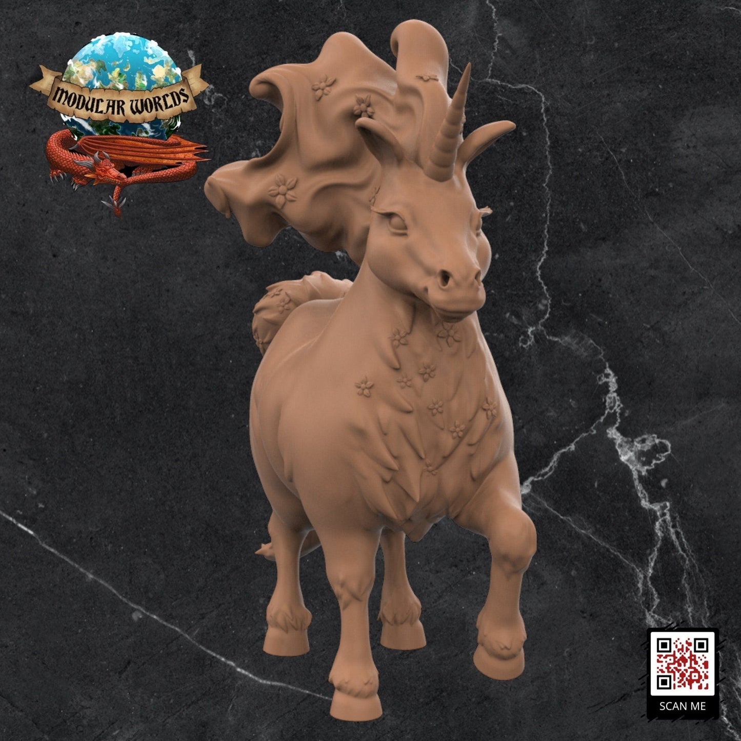 Chubbicorn: Tabletop Gaming Miniature (Resin 3D Print)