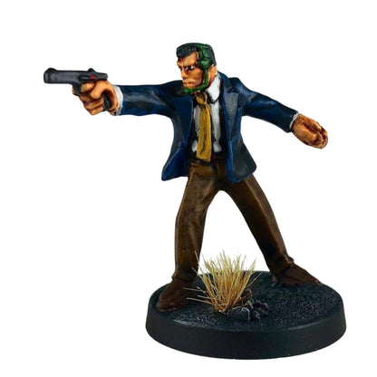 Suit With Hand Gun